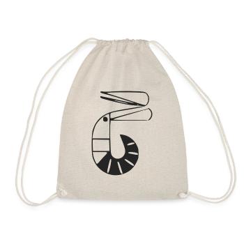 Stylized shrimp - Drawstring Bag - nature - Front
