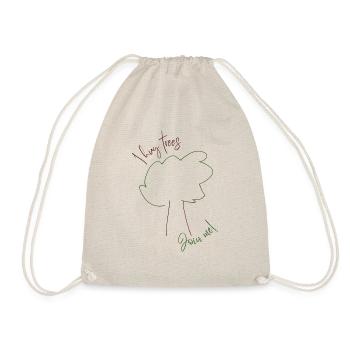 I hug trees - join me! - Turnbeutel - Natur - Vorne