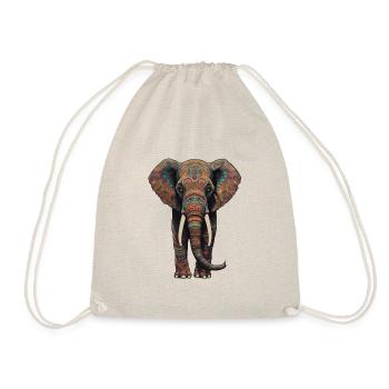 Majestic Elephant - Drawstring Bag - nature - Front