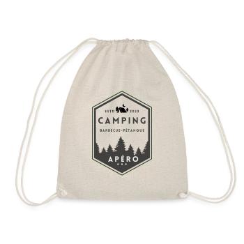 Logo für Campingaktivitäten - Turnbeutel - Natur - Vorne