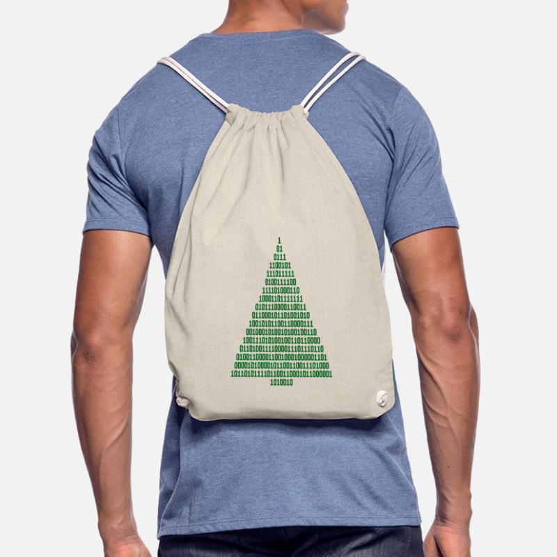 Christmas Christmas Tree Binary Code Computer Scientist Drawstring Bag