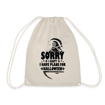 I can't Halloween saying - Drawstring Bag - nature - Front
