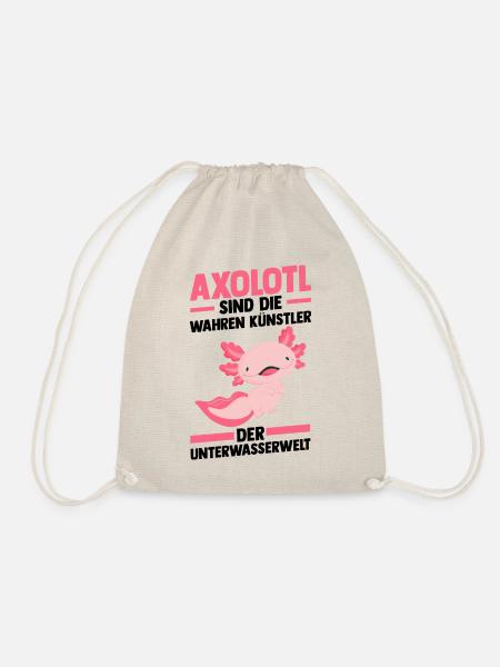 Axolotl - Turnbeutel - Natur