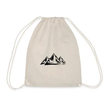 Mountains Symbol Icon - Turnbeutel - Natur - Vorne