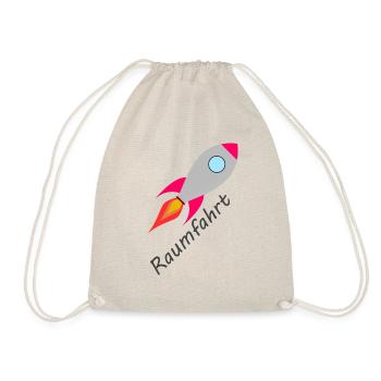 Rakete Rocket Raumfahrt - Turnbeutel - Natur - Vorne