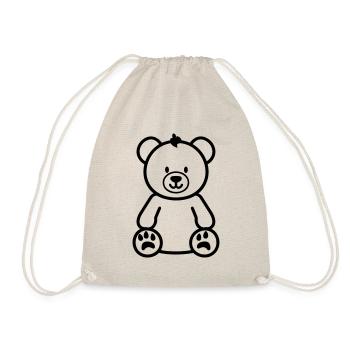 Teddybär - Turnbeutel - Natur - Vorne