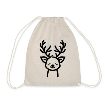Weihnachtsrentiere - Turnbeutel - Natur - Vorne