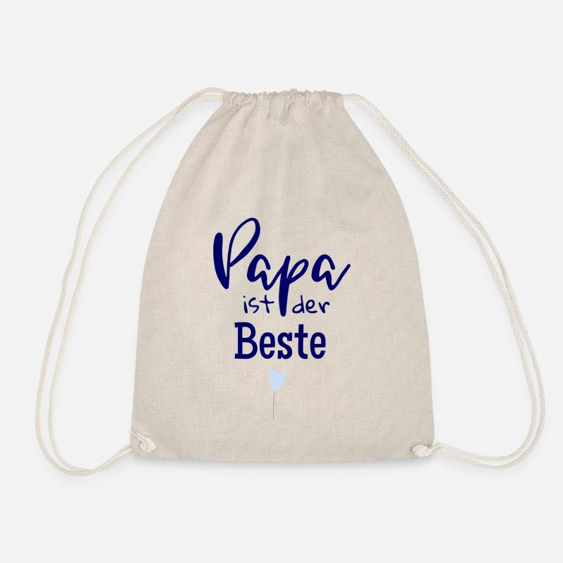 Papa ist der Beste - Turnbeutel - Natur