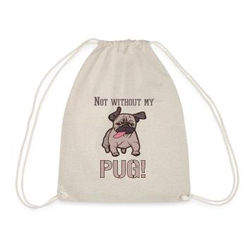 Cadeau de pug PUG - Sac de sport léger - nature - Devant