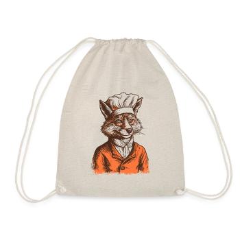 The Fox Chef - Drawstring Bag - nature - Front