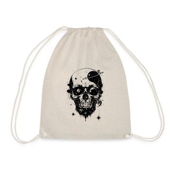 Skull Weltraum - Turnbeutel - Natur - Vorne