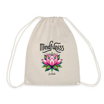 Mindfulness My Formula: Vibrant Lotus Bloom - Drawstring Bag - nature - Front