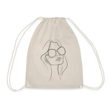 LINE ART WOMAN - Sac de sport léger - nature - Devant