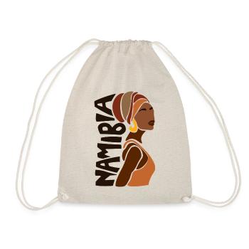 Namibia Namibian Mrs. Windhoek Namib Souvenir - Drawstring Bag - nature - Front