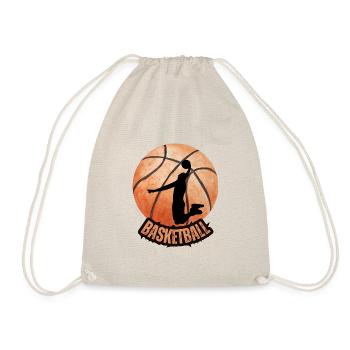 Basketball - Turnbeutel - Natur - Vorne