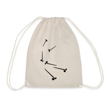 Field Hockey icon icon - Drawstring Bag - nature - Front