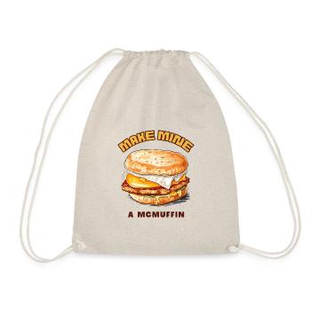 Make Mine a McMuffin - Drawstring Bag - nature - Front