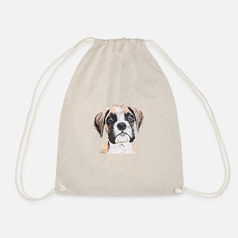 Boxer Welpen - Turnbeutel - Natur
