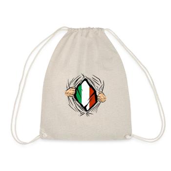 Italie Drapeau Vintage Drapeau Italien Occasion Look - Sac de sport léger - nature - Devant