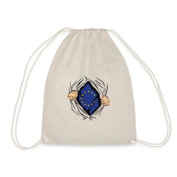Europe Flag EU Euro European Flag - Drawstring Bag - nature - Front