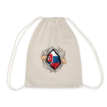 Slovakia Flag Vintage Slovak Flag Home - Drawstring Bag - nature - Front
