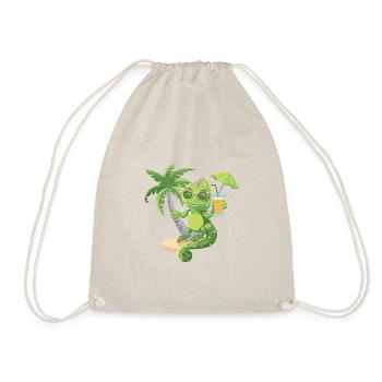 Chameleon Summer Beach Holidays - Drawstring Bag - nature - Front