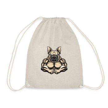 Bouledogue Français Chien Muscles Musculation - Sac de sport léger - nature - Devant