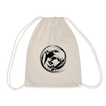 Skateboarding Silhouette Skateboard - Sac de sport léger - nature - Devant