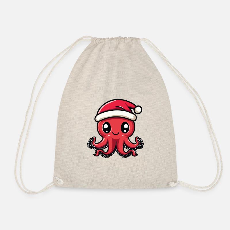 Pieuvre Noël Noël - Sac de sport léger - nature