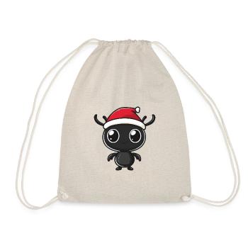 Ant Christmas Cute - Drawstring Bag - nature - Front