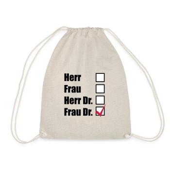 Frau Doktor - Turnbeutel - Natur - Vorne