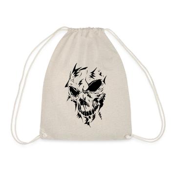 Tattoo Skull - Drawstring Bag - nature - Front