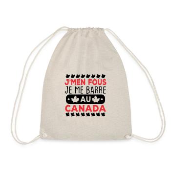 J'men fous je me barre au canada - Sac de sport léger - nature - Devant