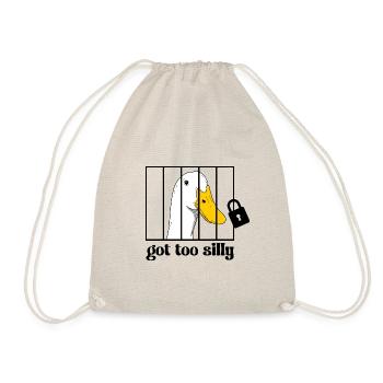Goose behind bars - Drawstring Bag - nature - Front