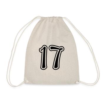 17 Number number - Drawstring Bag - nature - Front