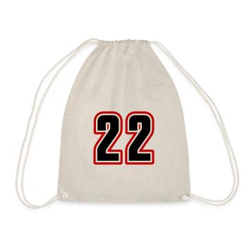22 symbole de nombre - Sac de sport léger - nature - Devant