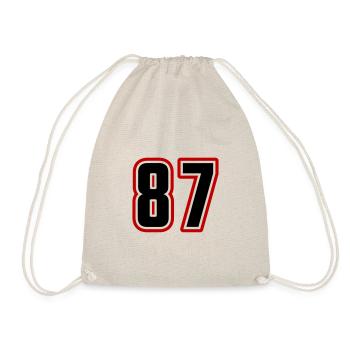 87 Number Symbol - Drawstring Bag - nature - Front
