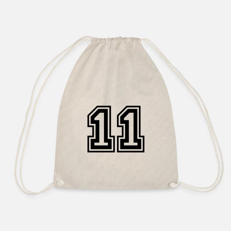 11 Number number - Drawstring Bag - nature
