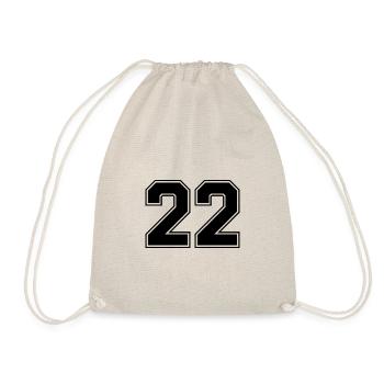 22 nombre de maillots - Sac de sport léger - nature - Devant