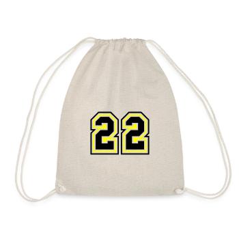 22 symbole de nombre - Sac de sport léger - nature - Devant