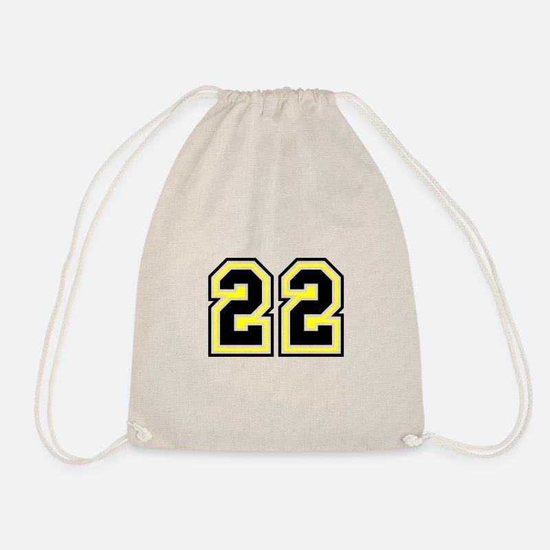 22 number symbol - Drawstring Bag - nature