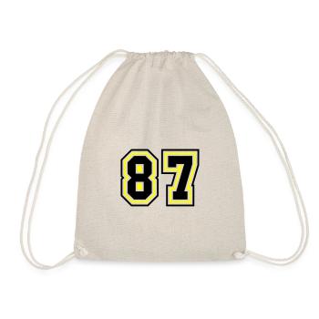 87 Nombre symbole - Sac de sport léger - nature - Devant