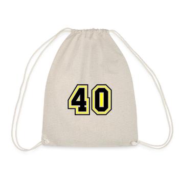 40 nombre symbole - Sac de sport léger - nature - Devant