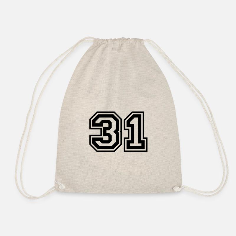 31 Number number - Drawstring Bag - nature