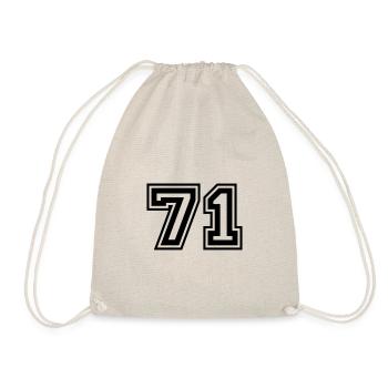 71 Number number - Drawstring Bag - nature - Front