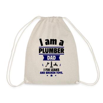 Dad Plumber,Gift for Father's Day - Drawstring Bag - nature - Front
