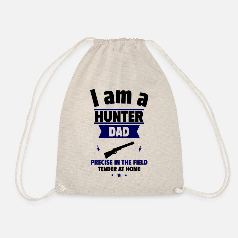 Hunter Dad, Father's Day Gift - Drawstring Bag - nature