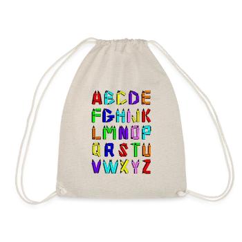 T-shirt ABC - Sac de sport léger - nature - Devant