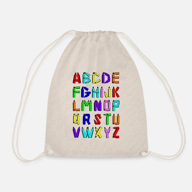 ABC-T-Shirt - Turnbeutel - Natur