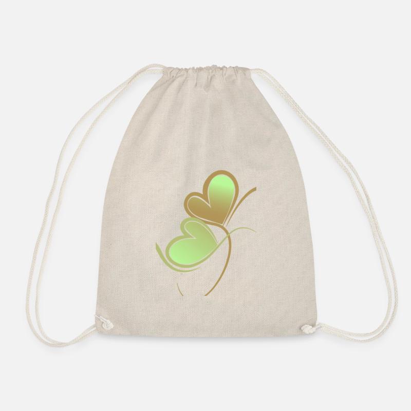 heart - Drawstring Bag - nature